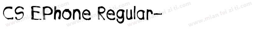 CS EPhone Regular字体转换